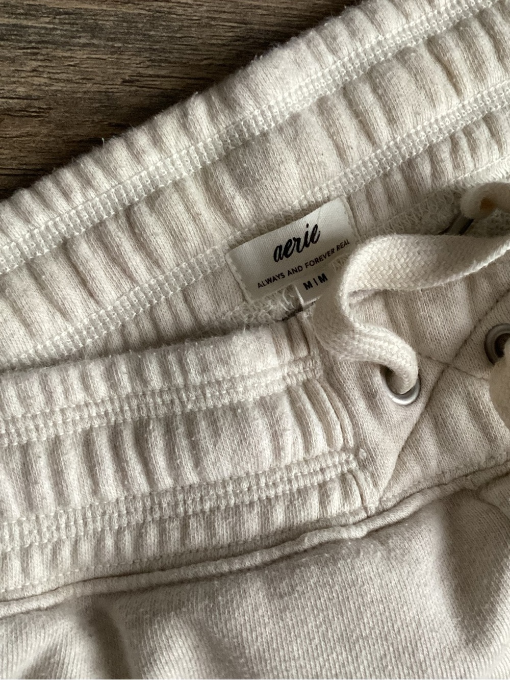 Aerie Cream Jogger Sweatpants - Comfortable Everyday Bottoms - Picture 3 of 5